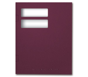 Image for item #12-525: InTax Folder: Side Tab Return Cut - DEEP BURGUNDY