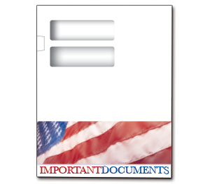 Image for item #12-593: InTax Folder: Side Tab Return Cut - C1S Stars & Stripes - Item: #12-593