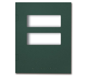 Image for item #12-645: TotalTax Folder: Side Tab Center Cut - FOREST GREEN - Item: #12-645