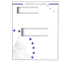 Image for item #12-661: ProTax Folder: Hidden Staple Tab Return Cut - Stars Spotlight - Item: #12-661