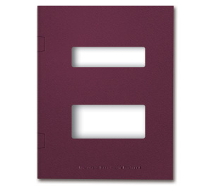 Image for item #12-725: MultiTax Folder: Side Tab Center Cut - BURGUNDY - Item: #12-725