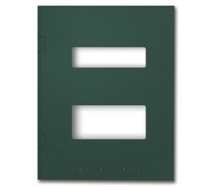 Image for item #12-745: MultiTax Folder: Side Tab Center Cut - FOREST GREEN - Item: #12-745