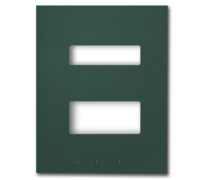 Image for item #12-785: MultiTax Folder: Hidden Staple Tab Center Cut - FOREST GREEN