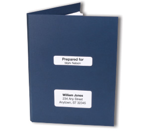 Image for item #12-790: MultiTax 1" Expansion Folder: Center Cut - NAVY - Item: #12-790