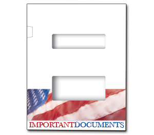Image for item #12-793: MultiTax Folder: Side Tab Center Cut - Stars & Stripes - Item: #12-793