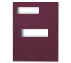 Image for item #12-825: ProTax Folder: Top Tab Return Cut - DEEP BURGUNDY