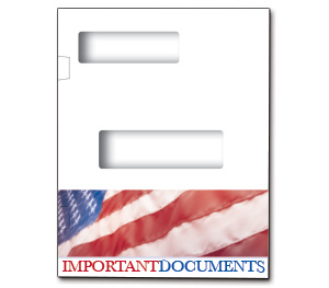 Image for item #12-884: ProTax Folder: Side Tab Return Cut - Stars & Stripes - Item: #12-884