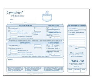 Image for item #13-100: 9 X 12 Classic Completed Tax Return Envelope - Item: #13-100