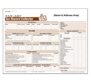 Image for item #13-201: Imprinted Tax (Record) Collector Envelope