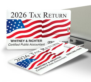 Image for item #17-301: Annual Custom USB Card Drive - 2GB