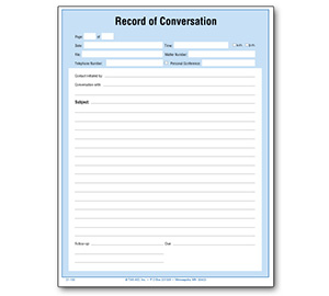 Image for item #21-100: Record of Conversation - Item: #21-100