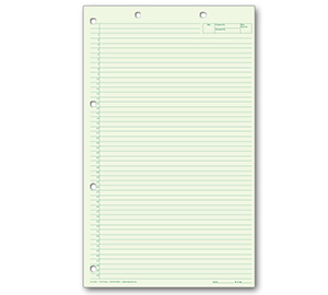 Image for item #24-140Gx: Legal Size Green Writing Pad - Item: #24-140Gx