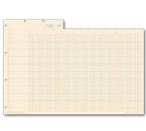 Image for item #24-1413Bx: Legal Size 13-Column Workpaper – Buff