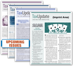 Image for item #33-001: Tax Update Newsletter-SUBSCRIPTION - imprinted - Item: #33-001