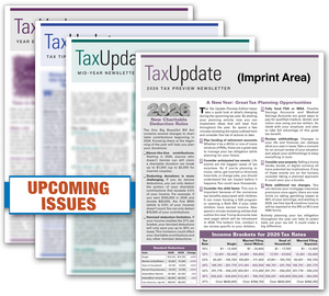 Image for item #33-001: Tax Update Newsletter-SUBSCRIPTION - imprinted