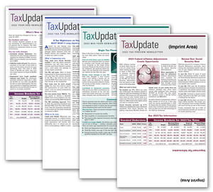 Image for item #33-101: SELF-Mailer Tax Update Newsletter-SUBS imprinted - Item: #33-101