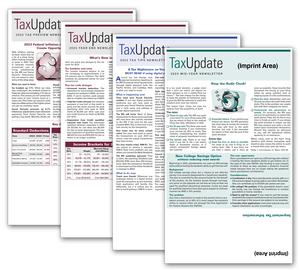 Image for item #33-101: SELF-Mailer Tax Update Newsletter-SUBS imprinted - Item: #33-101