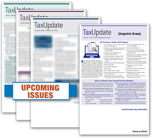 Image for item #33-101: SELF-Mailer Tax Update Newsletter-SUBS imprinted