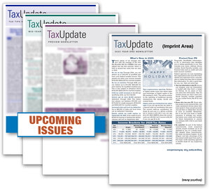 Image for item #33-101: SELF-Mailer Tax Update Newsletter-SUBS imprinted