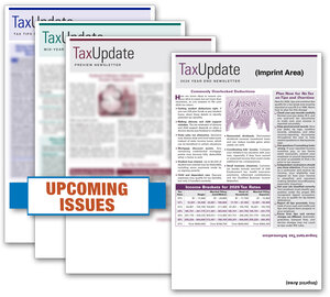 Image for item #33-101: SELF-Mailer Tax Update Newsletter-SUBS imprinted