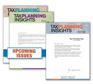 Image for item #33-331: Tax Planning Insights Letters (Subscription) - Item: #33-331