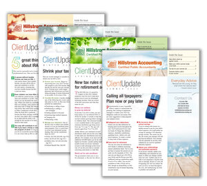 Image for item #33-451: Client Update Print Newsletter Subscription - Item: #33-451