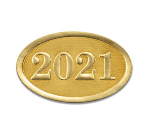 Image for item #40-2021g: 2021 Tax Year Seals (Gold) - Item: #40-2021g