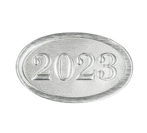 Image for item #40-2023s: 2023 Tax Year Seals (Silver) - Item: #40-2023s