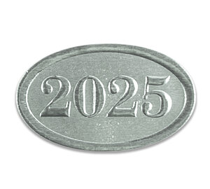 Image for item #40-2025s: 2025 Tax Year Seals (Silver)