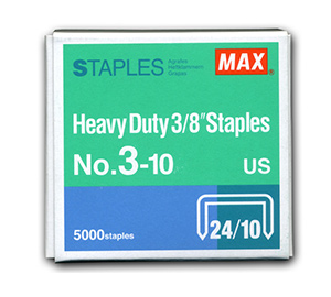 Image for item #40-310: 3/8 staples for MAX Flat Cinch 3-10 (5000/bx) - Item: #40-310