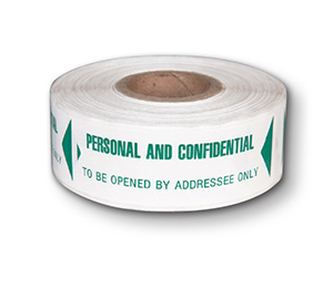 Image for item #40-L256: PERSONAL & CONFIDENTIAL LABEL - Item: #40-L256