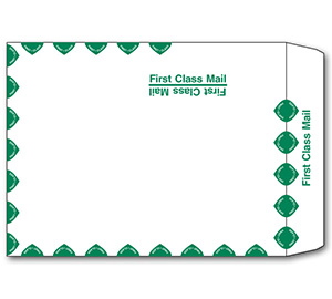 500 Envelopes AB-45-3-9512 9-1/2 x 12-1/2 Front-Loading Press-on Envelope with Overlip 
