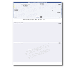 Image for item #48-120: Pre-Printed SECURITY Laser 1-up Checks - Top Position