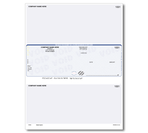 Image for item #48-122: Pre-Printed SECURITY Laser 1-up Checks - Middle Position