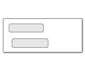 Image for item #48-910: Double Window SELF SEAL Check Envelope - Item: #48-910