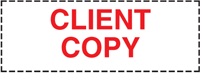 Image for item #50-010: CLIENT COPY SELF-Inking STAMP - Item: #50-010