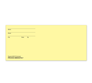 Image for item #60-320: E-File Signature Reply Env: YELLOW  8879 - Item: #60-320