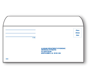 Image for item #61-2AL: #9 Alabama Est Payment Env  (50 pk)