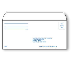 Image for item #61-2GA: #9 Georgia Est Payment Env  (50 pk)