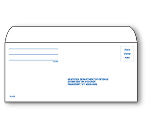 Image for item #61-2KY: #9 Kentucky Estimated Payment Env  (50 pk)