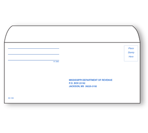 Image for item #61-2MS: #9 Mississippi Est Payment & Voucher Env  (50 pk)