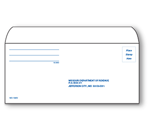 Image for item #62-2MO: #9 Missouri e-file VOUCHER Env  (50 pk)