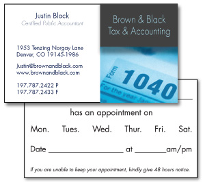 Image for item #65-120: FULL COLOR 2-sided Business Cards - Item: #65-120