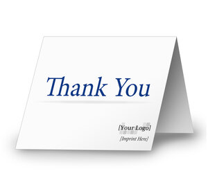 Image for item #70-011: Thank You Personalized Notecard With Logo (Pkg/25)