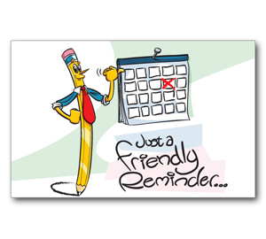 Image for item #70-231: Pencilman Reminder Postcard (25/Pack) - Item: #70-231