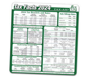 Image for item #70-424: 2024 Tax Facts Mouse Pad - Item: #70-424