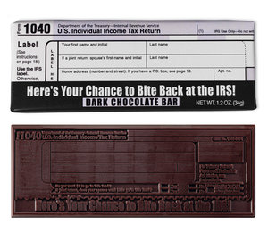 Image for item #70-471d: "Bite Back at the IRS" Dark Chocolate Bars - Item: #70-471d