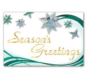 Image for item #70-5714: Origami Star Greeting Postcard (25/Pack)