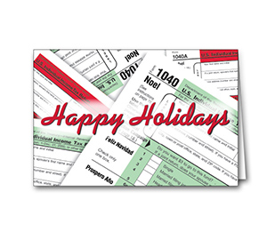Image for item #70-6011: Happy Holidays Greeting Card - (25/Pack) - Item: #70-6011