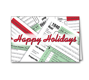 Image for item #70-6011: Happy Holidays Greeting Card - (25/Pack)